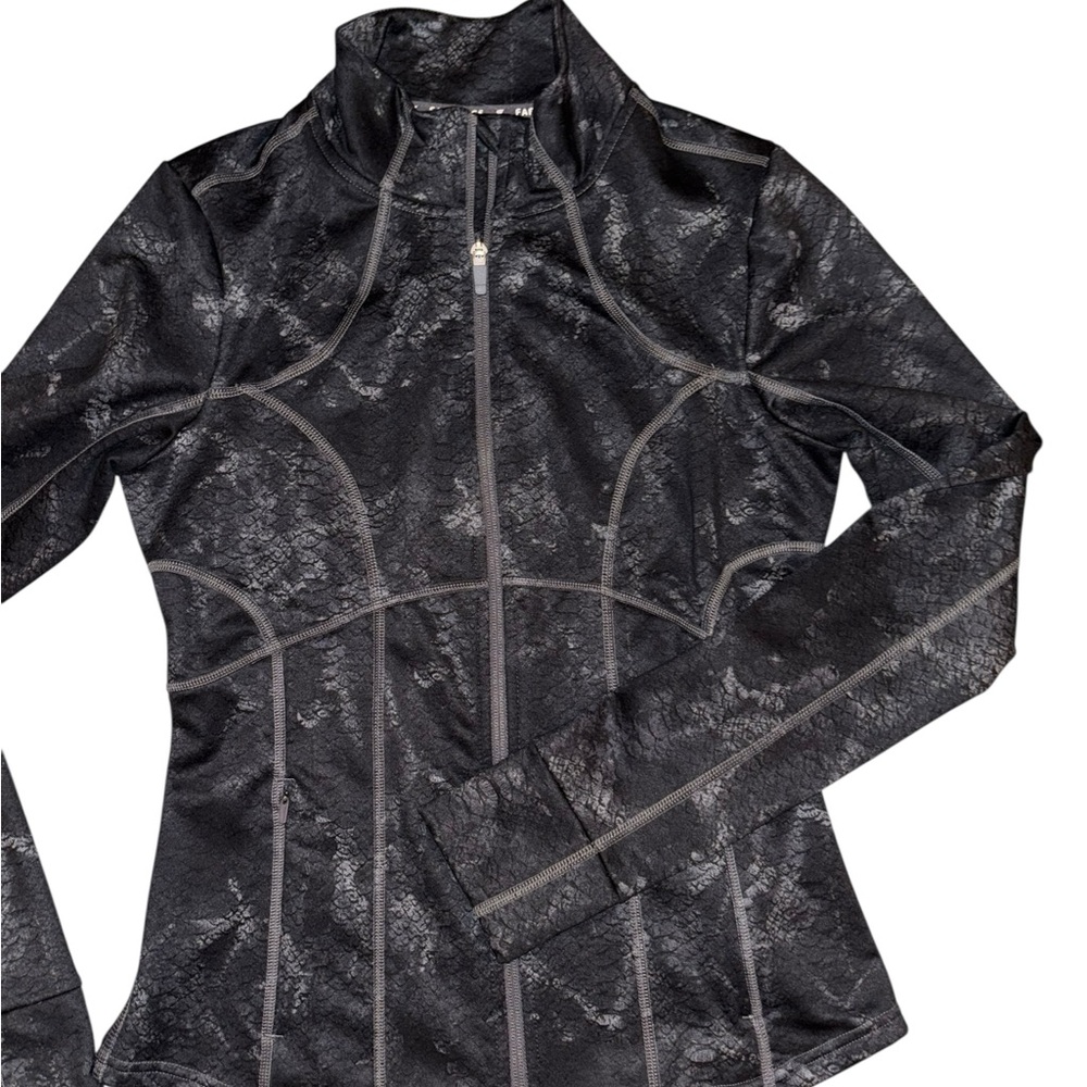 Fabletics Cold Weather Full Zip Jacket Reptilia W… - image 2
